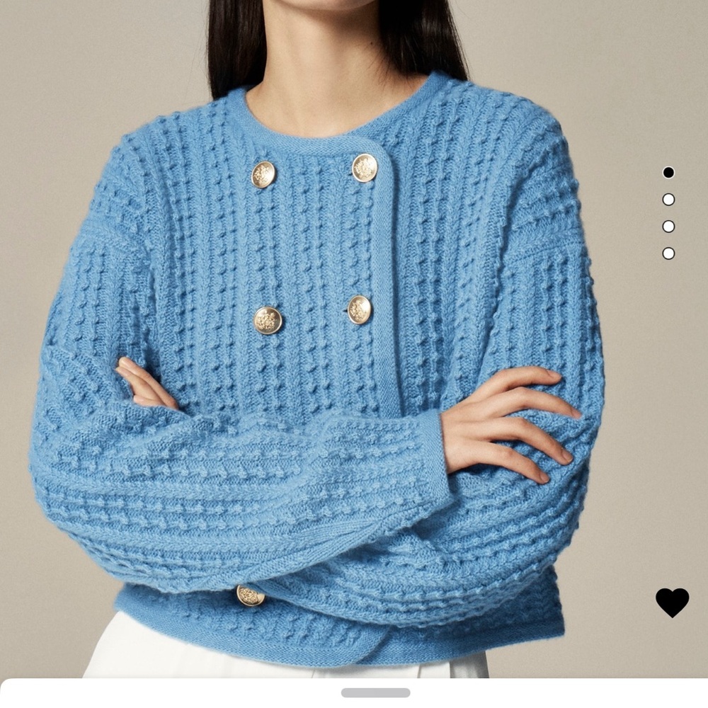 Double Breasted Sweater Jacket